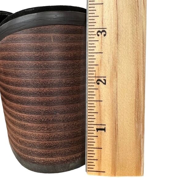 SOLE SOCIETY the FRANNIE Sandal Chunky Heel Open Toe Mules in Black Women's 9.5 - Picture 11 of 13